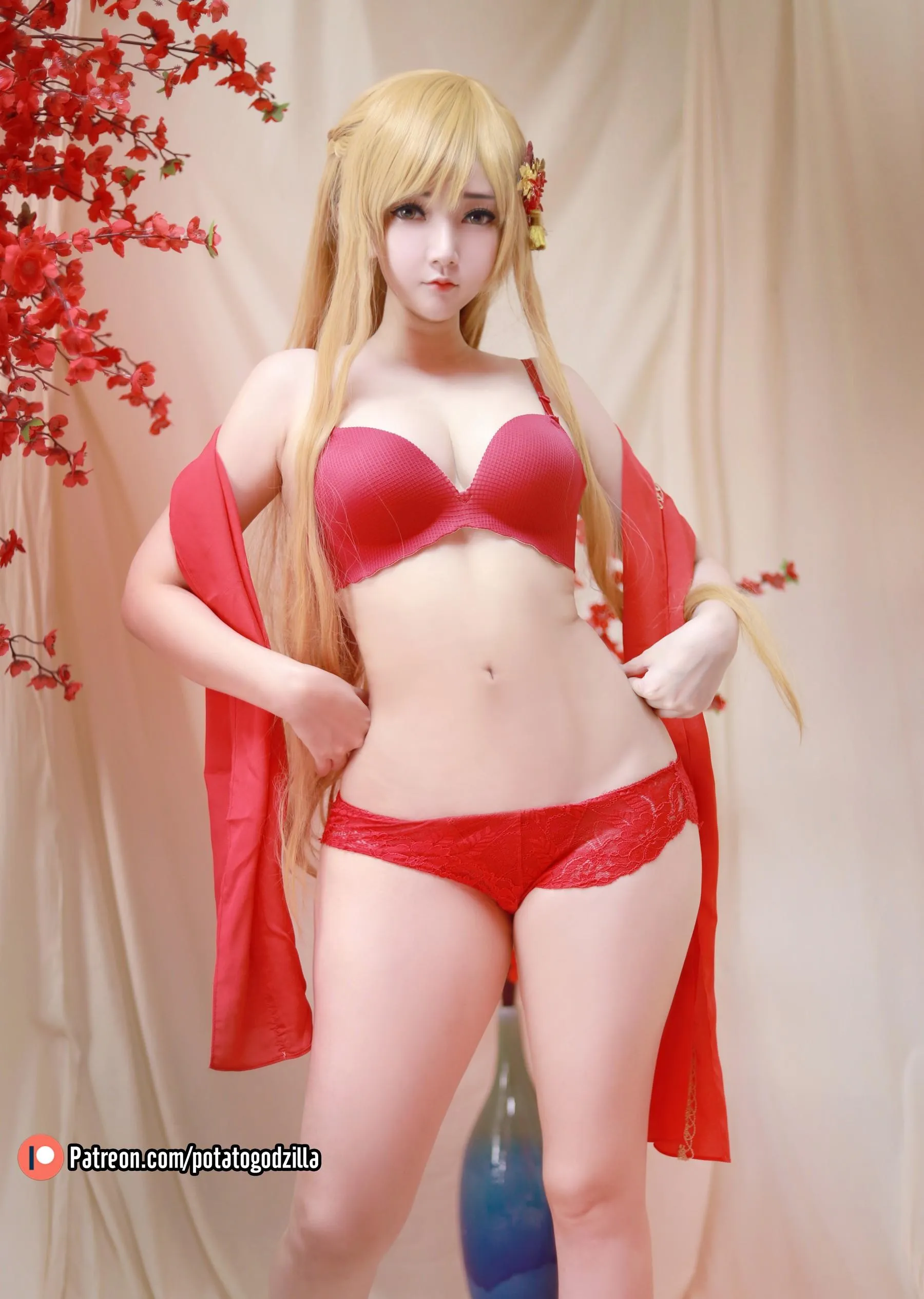 Potato Godzilla – NO.73 Asuna Yuuki Qipao [53P]插图9